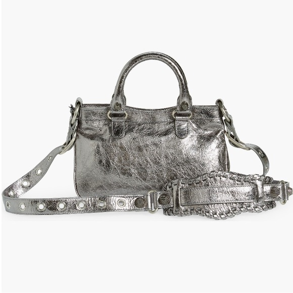 BALENCIAGA Small Cagole Metallic Leather Top Handle Bag - Picture 5 of 14